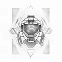 halo tattoo design idea