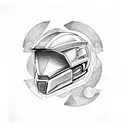 halo tattoo design idea