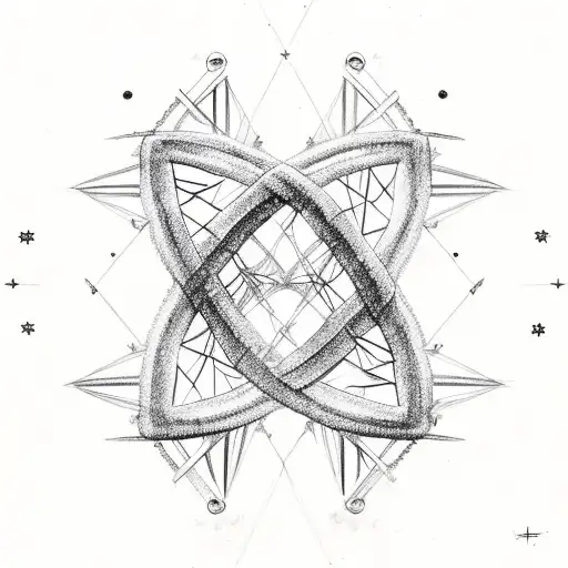 dna double helix with stars inside tattoo design idea