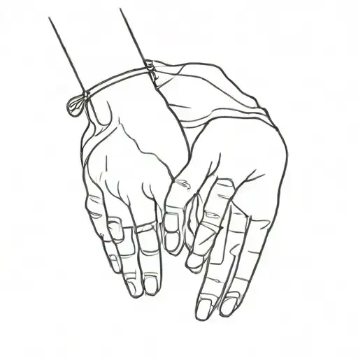 Name of my parents (Ronalie and Alex) holding hands tattoo design idea