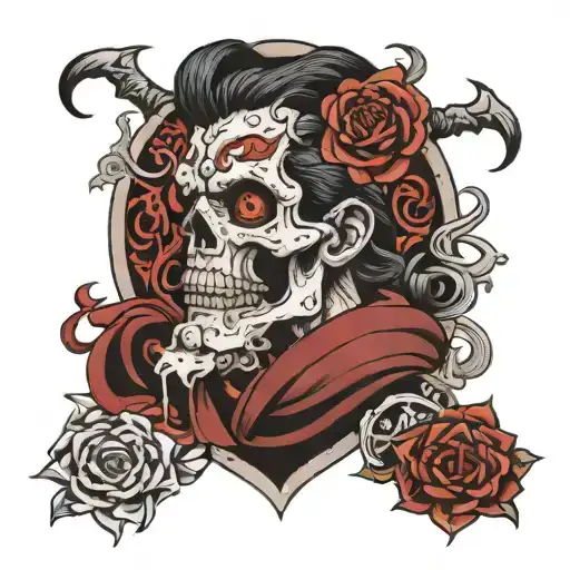 Arcane Michael tattoo design idea