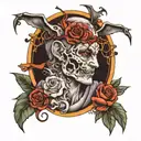 Arcane Michael tattoo design idea