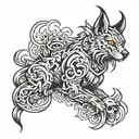 rapper nick name " Blaze " tattoo design idea