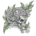 rapper nick name " Blaze " tattoo design idea