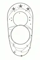 total solar eclipse tattoo design idea