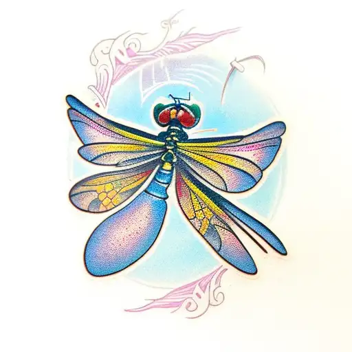 Dragonfly tattoo design idea