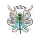 Dragonfly tattoo design idea