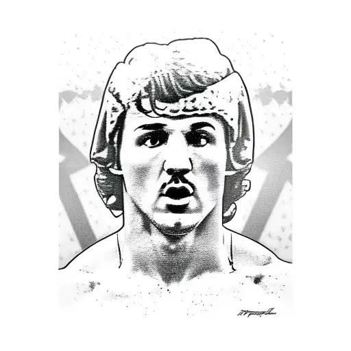 Rocky balboa movies tattoo design idea