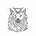 Create a minimalist tattoo representing the essence of 80s movies through iconic symbols and imagery tattoo design idea