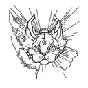 Create a minimalist tattoo representing the essence of 80s movies through iconic symbols and imagery tattoo design idea