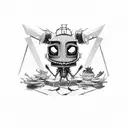 invader zim tattoo design idea