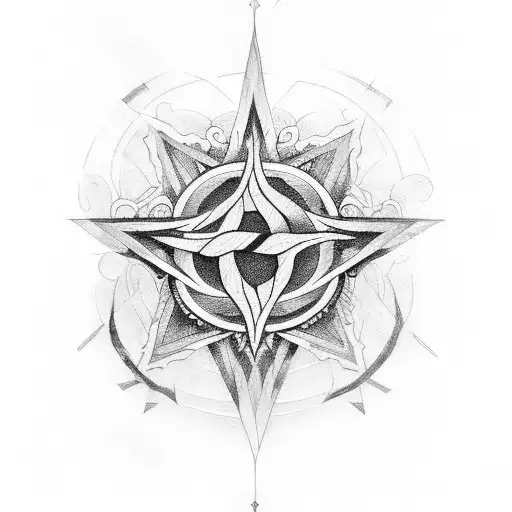 mystical symbols of witchcraft tattoo design idea