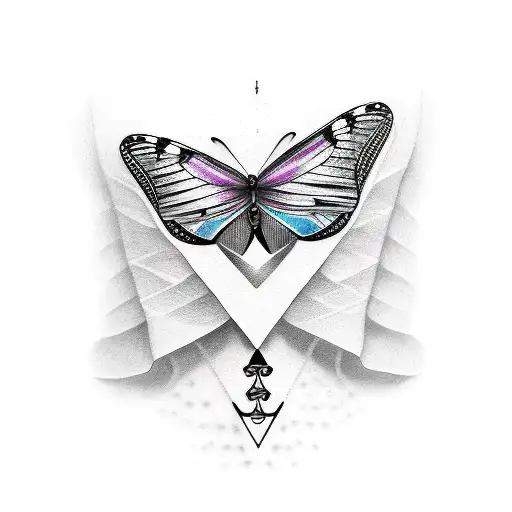 Butterfly sleeve  tattoo design idea