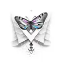 Butterfly sleeve  tattoo design idea
