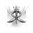 Viking axe tattoo design idea