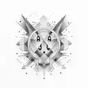 a small shape that looks so simple but so complicated  tattoo design idea