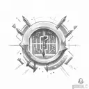 a small lighting bolt that looks so simple but so complicated  tattoo design idea