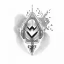 a small lighting bolt that looks so simple but so complicated  tattoo design idea