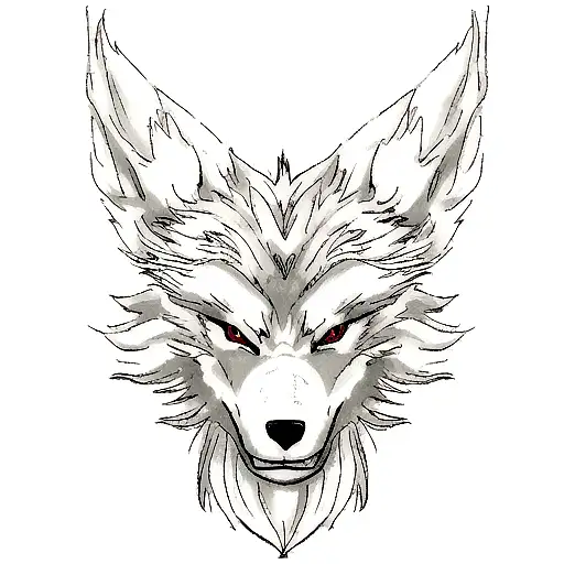 wolf and dragon tattoo design idea