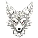 wolf and dragon tattoo design idea
