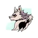 wolf and dragon tattoo design idea