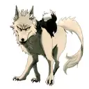 wolf and dragon tattoo design idea