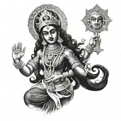 Goddess Kali tattoo design idea