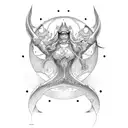 gemini with fish tattoo design idea