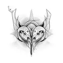 gemini with fish tattoo design idea