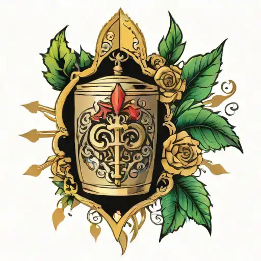 Holy Grail tattoo design idea