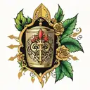 Holy Grail tattoo design idea