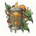 Holy Grail tattoo design idea