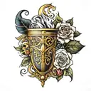 Holy Grail tattoo design idea