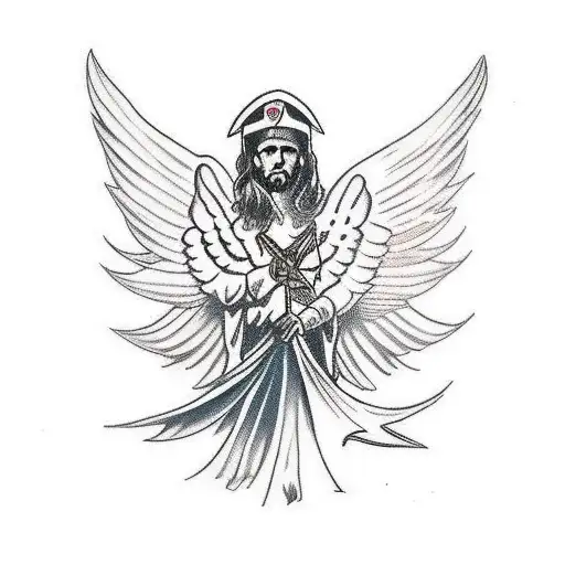 armor of god angel tattoo