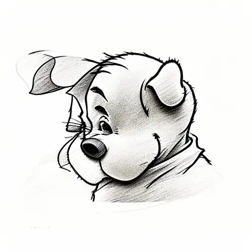 Winnie the Pooh tattoo design idea