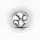 8 Ball tattoo design idea