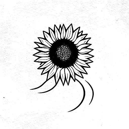Sunflower, Type o Negative logo tattoo design idea