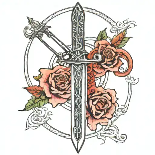 sword outline tattoo on white wallpaper tattoo design idea