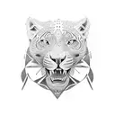 black jaguar tattoo design idea