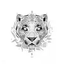 black jaguar tattoo design idea