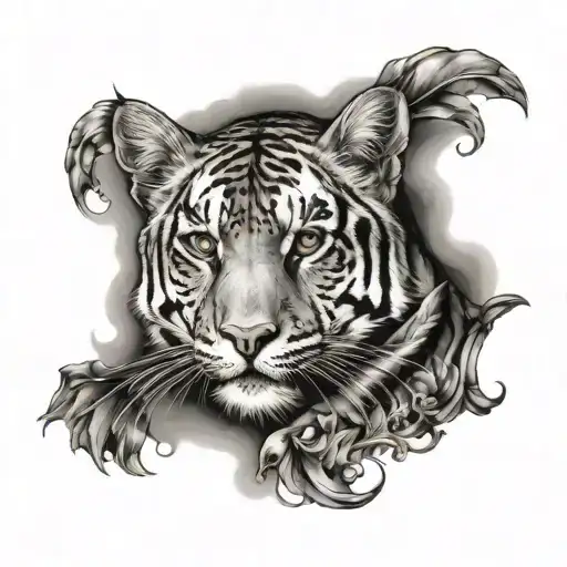 double L tattoo design idea