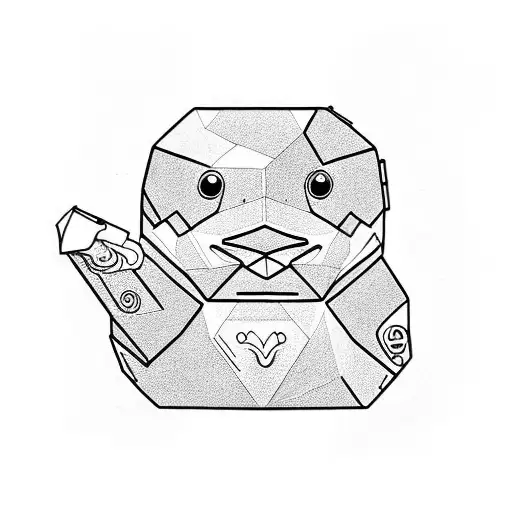 rubber duck  tattoo design idea