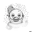 rubber duck bouldering  tattoo design idea