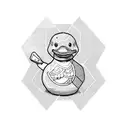 rubber duck  tattoo design idea