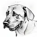 Angry Doberman tattoo design idea