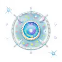 A constellation of stars forming the shape of a shell, reflecting the client's love for shellfishing and astrology tattoo design idea