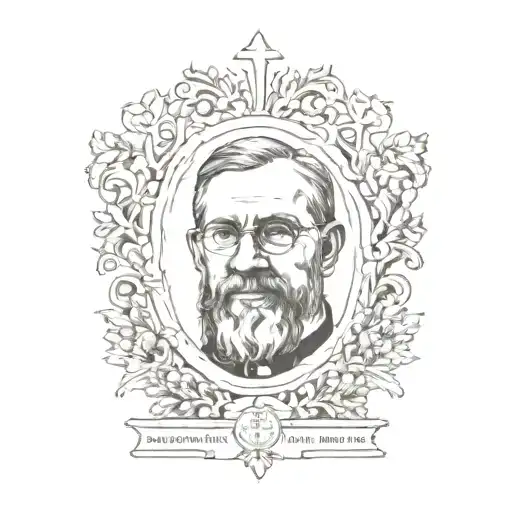 died Protestant Lutheran pastor tattoo design idea