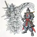 mugen samurai champ tattoo design idea