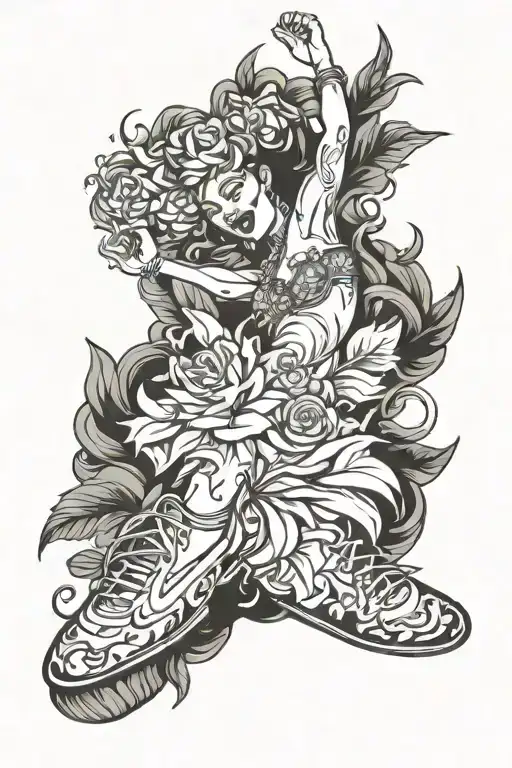Cheer and dance inspired tattoo tattoo design idea