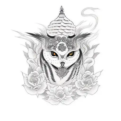 lark tattoo design idea